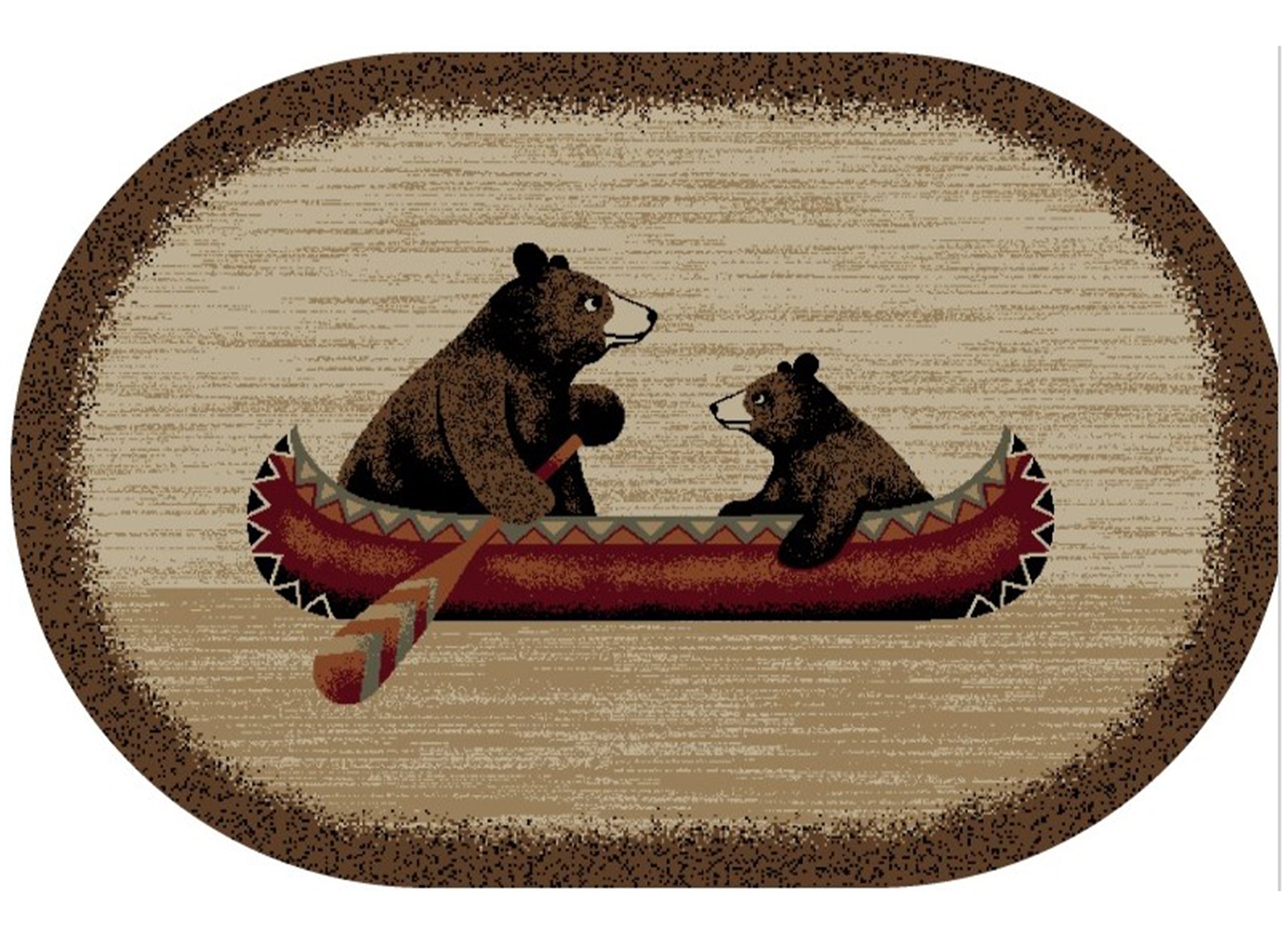 Cozy Cabin - Bear Canoe (Brown)