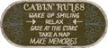 Cozy Cabin - Cabin Rules (Brown)