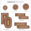 4 IN Gingerbread Coaster Set of 6