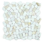 Glass & Marble Pebble Mosaic Tile