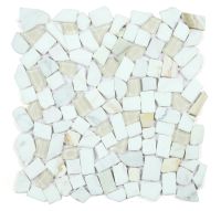 Glass & Marble Pebble Mosaic Tile