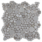 Growing Series Glass Pebble Mosaic Tile