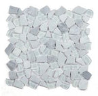 Glass & Marble Pebble Mosaic Tile