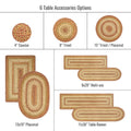 13x19 Harvest PcMt Oval Set of 4