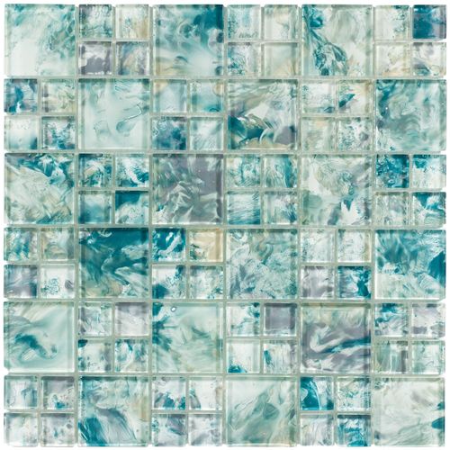 SPLASH Island Block Glass Mosaic Tile