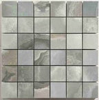 Reves Matte Tile Mosaic 2 x 2 on a 12 x 12 Sheet