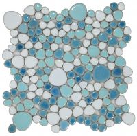 Growing Series Glass Pebble Mosaic Tile