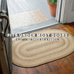 Cookie Dough Braided Jute Rug