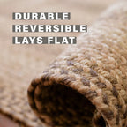Cookie Dough Braided Jute Rug
