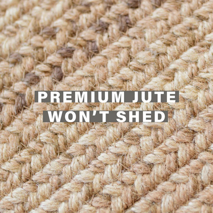 Cookie Dough Braided Jute Rug