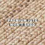 Cookie Dough Braided Jute Rug