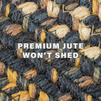 Kilimanjaro Black Braided Jute Rug