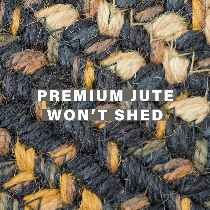 Kilimanjaro Black Braided Jute Rug