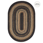 Kilimanjaro Black Braided Jute Rug