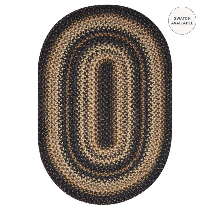 Kilimanjaro Black Braided Jute Rug