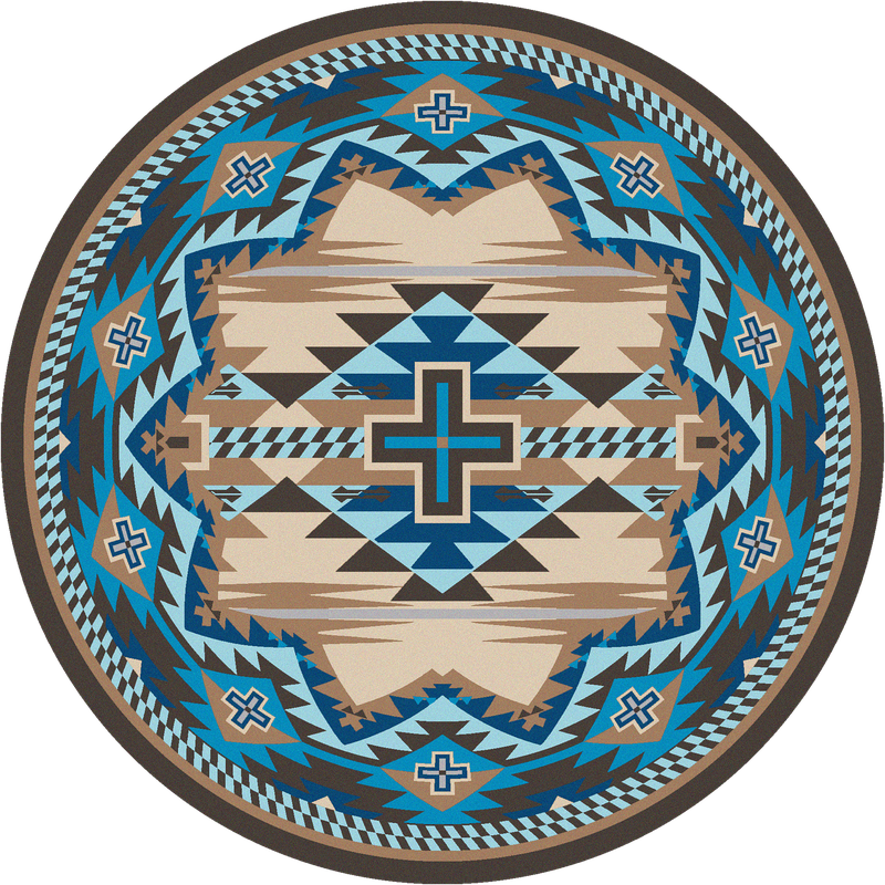 Rustic Cross - Indigo Turquoise