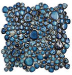 Growing Series Glass Pebble Mosaic Tile