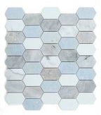 Montage Elongate Hex Marble Mosaic 12.5 x 13.25
