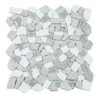 Glass & Marble Pebble Mosaic Tile