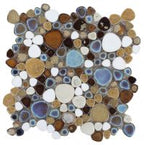 Growing Series Glass Pebble Mosaic Tile