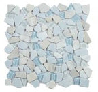 Glass & Marble Pebble Mosaic Tile
