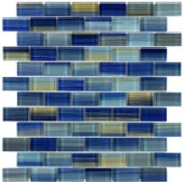 SPLASH 1 x 2 Glass Mosaic Tile