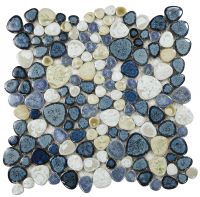 Growing Series Glass Pebble Mosaic Tile