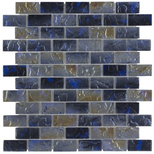 SPLASH 1 x 2 Glass Mosaic Tile