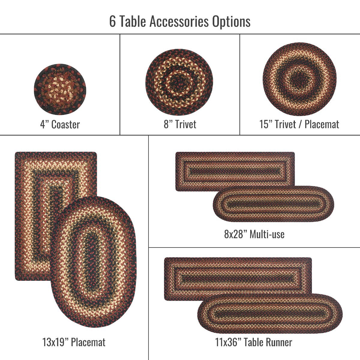 15 IN Prescott Trivet Large Set of 2