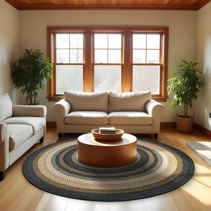 Kilimanjaro Black Braided Jute Rug