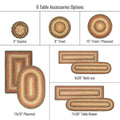 8x28 Stair Treads Russett Oval Set of 2