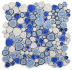 Growing Series Glass Pebble Mosaic Tile