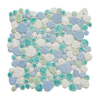 Growing Series Glass Pebble Mosaic Tile