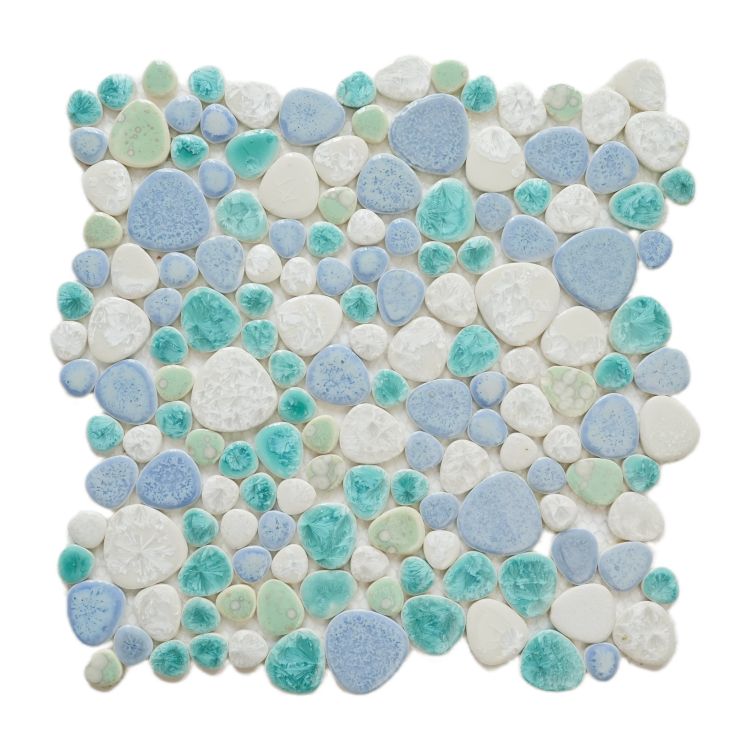 Growing Series Glass Pebble Mosaic Tile