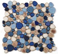 Growing Series Glass Pebble Mosaic Tile