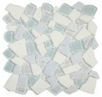 Glass & Marble Pebble Mosaic Tile