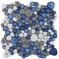 Growing Series Glass Pebble Mosaic Tile