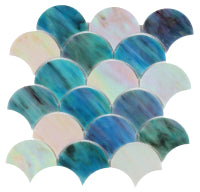 Newport Scale Glass Mosaic 9.5 x 9.75