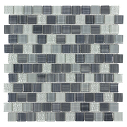 SPLASH 1 x 1 Offset Glass Mosaic Tile